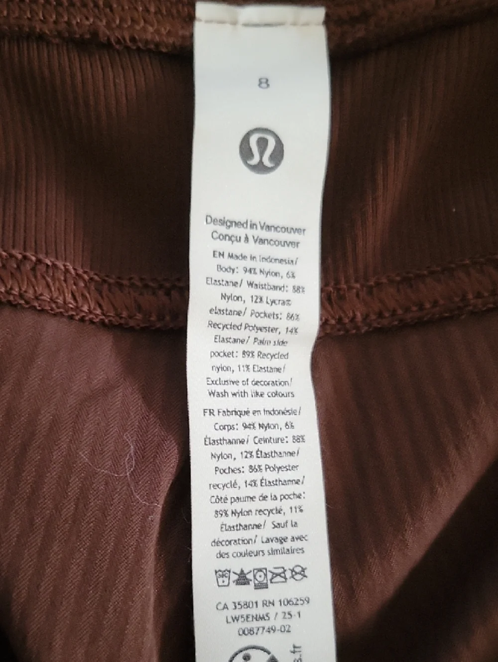 Lululemon Dance Studio Mid-Rise Jogger Java Size 8 NWOT